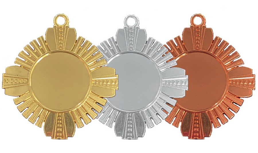 M 654 Carnaval Medaille Goud-Zilver-Brons